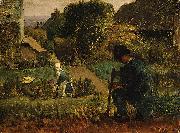 Jean-Franc Millet Garden Scene USA oil painting reproduction